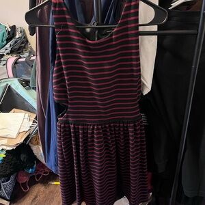 Forever 21 Kids Dress - Black and Pink Stripes